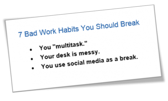 habits you should break