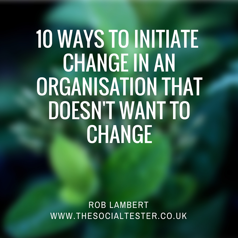 10 Ways To Initiate Change Image